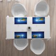 thumbnail image 3 of Ambesonne Earth Place Mats Set of 4, United States in Space, Standard Size, Blue Green Pale Brown, 3 of 4
