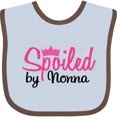 thumbnail image 3 of Inktastic Spoiled by Nonna Girls Baby Bib, 3 of 4