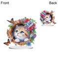 thumbnail image 3 of Kits Arte Diamantes Escritorio Gatito Flores para Oficina en Casa, 3 of 9