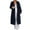 Navy, variant on cocolona Womens Winter Long Cardigan Sweaters Long Sleeve Open Front Hooded Coat Fashion Solid Color Outwear Overcoat