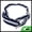 White Navy Blue, variant on Unique Bargains Fashion Stripe Pattern Cross Elastic Hairband1 Pc White Navy Blue