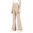 thumbnail image 6 of Piuwrlz Teen Flared Sweatpants Girls Boys Fleece Pants With Pocket Pant Khaki Size 8-9 Years, 6 of 8