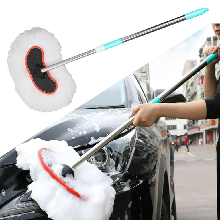 Telescopic Car Wash Brush Adjustable with Rotatory Extension Pole
