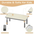 thumbnail image 2 of Adjustable Kids Table and 6 Chairs Set - Graffiti Desktop - Easy to Clean - Non-Slip Legs - Detachable Storage Box - Multi-Activity for Home, Daycare, Study room - CPC Certified, 2 of 5