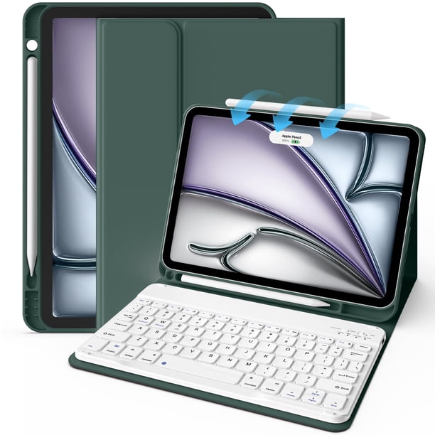 Funda con Teclado JKSML para iPad Air 11" M3/M2 10.9" Bluetooth