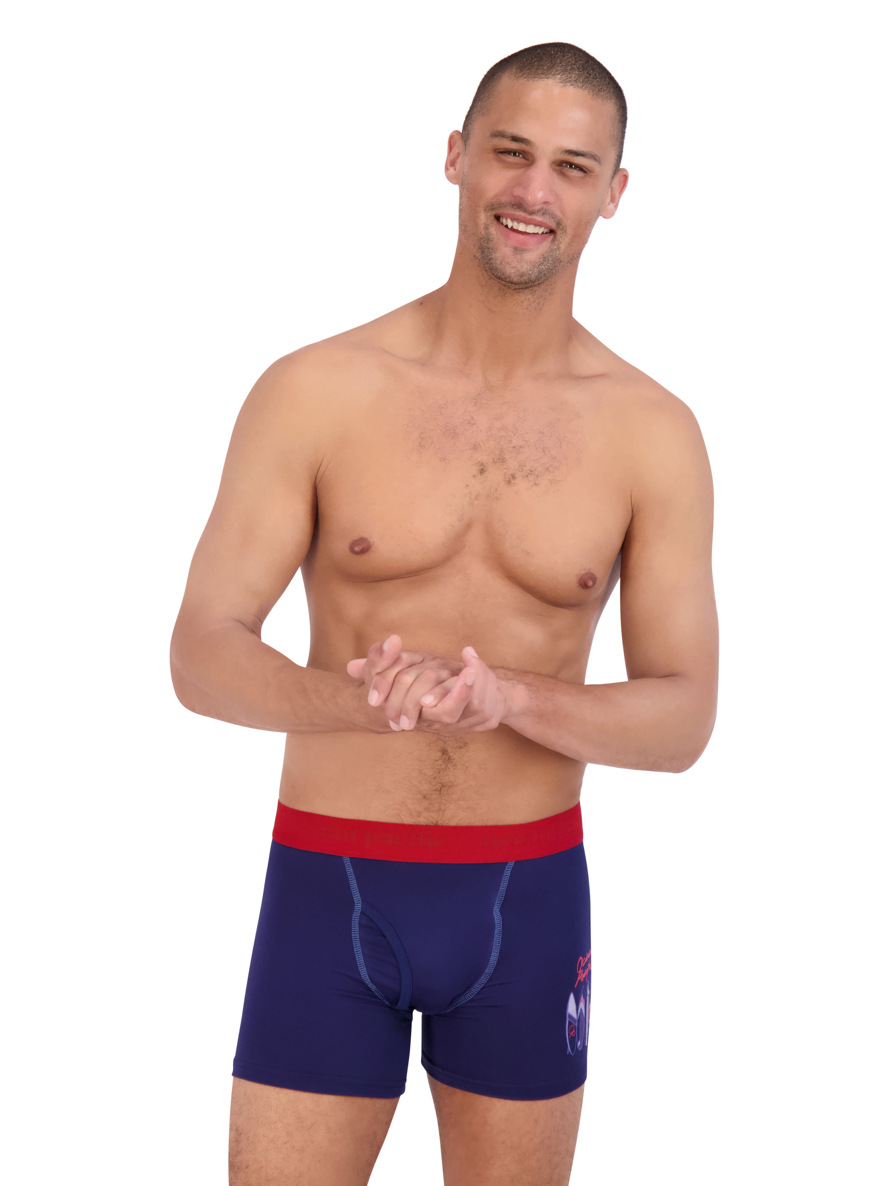 Ocean Pacific Men's Brushed Poly Boxer Briefs, 2-Pack, Sizes S-XL