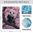 thumbnail image 3 of Diamond Art Kit for Adults, Panda Cherry Blossom Tree Diamond Painting for Adults Beginners, 5D DIY Diamond Art Painting Kits, Colorful Diamond Painting Craft for Home Decor 12x16, 3 of 7