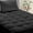 Black, variant on NTGFU Thick Mattress Topper, Quilted Fluffy Soft Mattress Pad Cover Protector with Deep Pocket,Cooling Breathable Pillow Top Mattress Topper Overfilled with Down Alternative - Black-Queen(60*80")