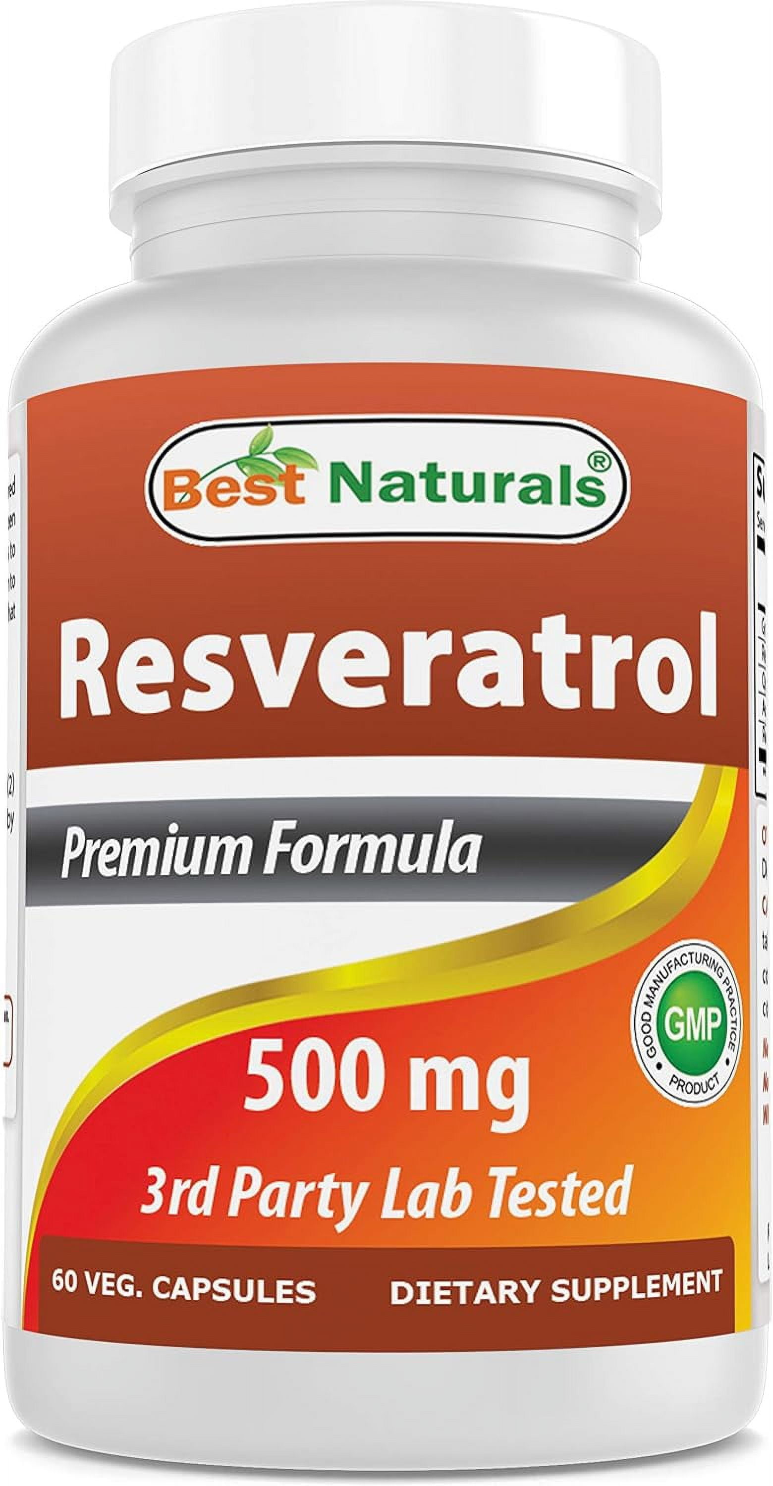 Resveratrol Best Naturals 500 mg 60 Cápsulas | Walmart en línea