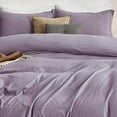 thumbnail image 6 of U by Bedsure Grayish Purple Duvet Cover Queen Size - Soft Prewashed Queen Duvet Cover Set, 3 Pieces, 1 Duvet Cover 90x90 Inches with Zipper Closure and 2 Pillow Shams, 6 of 7