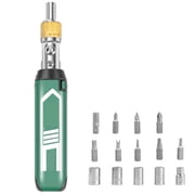 TMWEFUSC 14 in 1 Multi Bit Ratchet Screwdriver 180° Pivoting Magnetic Non Slip Handle for Automotive Home Maintenance