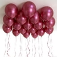 thumbnail image 4 of Globos Ztikug de látex metálico rojo, 18 pulgadas, 20 unidades, para cumpleaños, 4 of 6