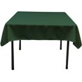 thumbnail image 2 of LA Linen TCpop58x58-GreenHuP20 Polyester Poplin Square Tablecloth, Hunter Green - 58 x 58 in., 2 of 5