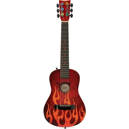 First Act 30in Acoustic Guitar Red Flame
