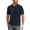 Navy Blue, variant on Puli Men's Short Sleeve Stand Collar Golf Polo 3-Snap 4-Way Stretch Moisture-Wicking Quick Dry
