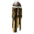 thumbnail image 2 of Cohasset Gifts 166 Cohasset Simple Bamboo Wind Chime, Small, Burnt in Wood Flower Design, 2 of 2