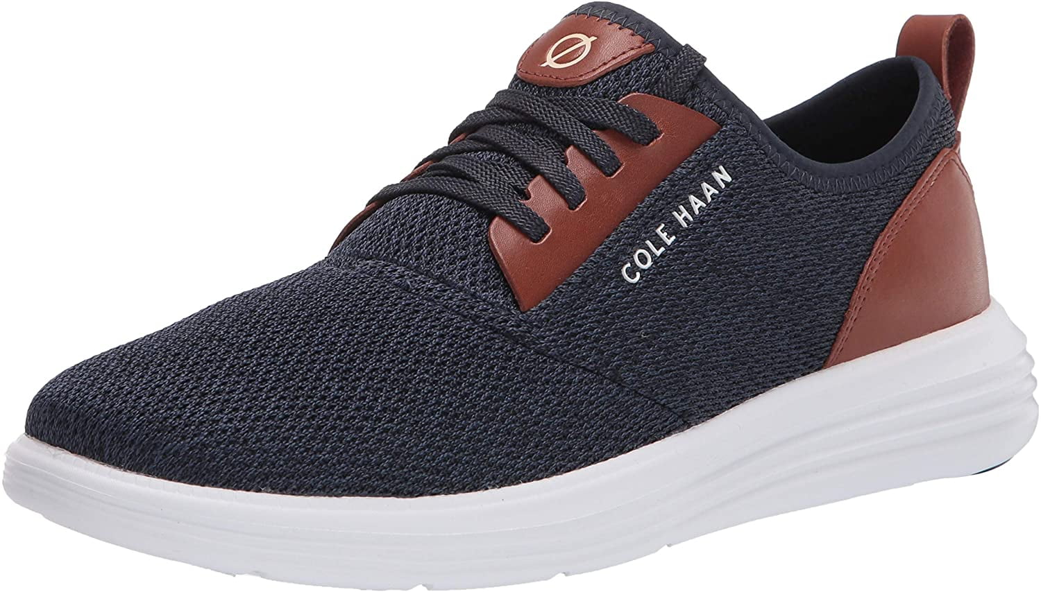 Cole Haan Mens Grandsport Journey Knit Sneaker 8 Navy Ink/Woodbury