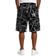 thumbnail image 6 of Delconic Men Realistic Tree Branch Camo Quick Dry Casual Cargo Shorts Skin Friendly Elastic Waist Deep Storage Side Pockets Short Trousers For Spring Summer Daily Black L, 6 of 6