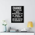 thumbnail image 2 of Inspirational Wall Art Change Only Happens Wall Art Motivational Motto Inspiring Prints Artwork Decor Ready to Hang Unframed, 2 of 12
