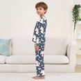 thumbnail image 4 of Unicorn and Butterf Cozy Soft Long Sleeves Top and Pants 2 Piece Cool Pjs Pajamas Set Sleepwear Size 3-11Y, 4 of 6