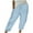 Sky Blue, variant on AherBiu Cotton Linen Pants for Women Drawstring High Waisted Straight Leg Lightweight Summer Casual Trousers