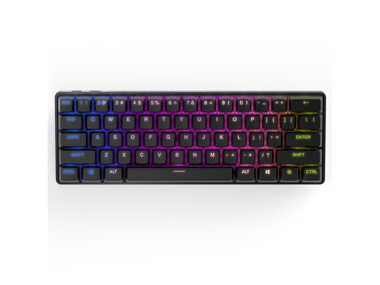 Steelseries Apex Pro Mini Wireless Gaming Keyboard, Fastest Omnipoint 2.0  Adjustable Switches, 100M Presses, 5 Custom Profiles, Bluetooth 5.0, USB  Type-C, 40h Battery Life, US Layout, Black