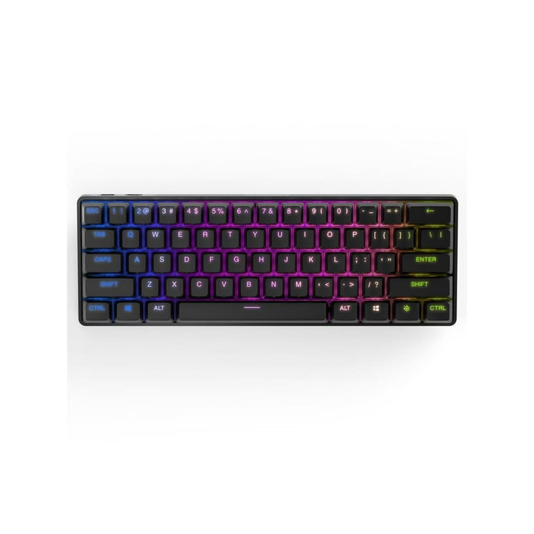 SteelSeries Apex Pro Mini Wireless Mechanical - Keyboard - Keyboard Bluetooth - Actuation 60% USB-C Factor 2.4GHz 5.0 Keycaps - Gaming - Fastest World\'s PBT Form - Compact - - Adjustable RGB