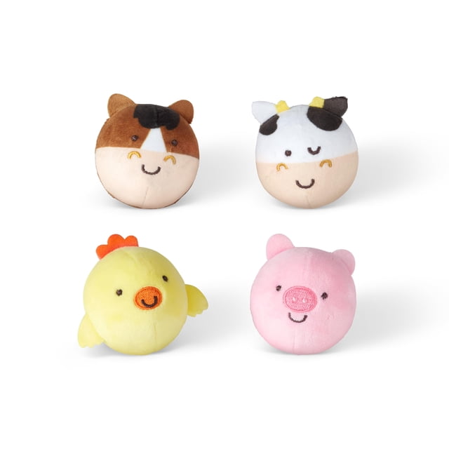 Melissa & Doug Rollables – Juguete de Amigos de la Granja para bebés y niños pequeños (4 Piezas)