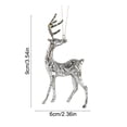 thumbnail image 3 of Kraoden Metal Deer Ornaments for Christmas Tree Decorations, Electroplated Iron Art Holiday Hangings, Elegant Table Decor for Home and Seasonal Layouts, Ideal Gift for Festive Occasions, 3 of 6