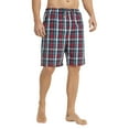 thumbnail image 4 of Vulcanodon Mens 100% Cotton Pajama Shorts, Soft Lounge Pajama Pants with Big Pockets for Men Plaid Pj Bottoms(Red Blue-Plaid, Medium), 4 of 5