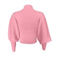 thumbnail image 5 of Gibobby Suéter térmico de manga larga Suéter de manga larga de color sólido de cuello para mujer Suéter de punto grueso Casual Tops (Rosa, L), 5 of 5