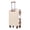 28 Inch + Beige + ABS, variant on 28 Inch ABS Hard Shell Large Travel Checked Luggage - Scratch Resistant Surface Four Multi-Directional Wheels, With Combination Lock and Side Hooks