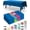 Blue, variant on Plastic Table Cloth Disposable 6 Pack, 54 x 108 Inch Table Cloths, Halloween Party, Thanksgiving Decorations, Harvest, Fall Tablecloths, Rectangle Tables, Waterproof, Orange