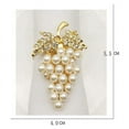 thumbnail image 3 of 24 Pcs Pearl Napkin Rings Gold Grape Shape Napkin Buckle Holder Napkin Holders Wedding Table Decor Napkin Buckles, 3 of 8