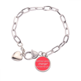 thumbnail image 1 of Nada va a cambiar mi amor Pulsera de cadena de corazón joyería encanto moda, 1 of 3