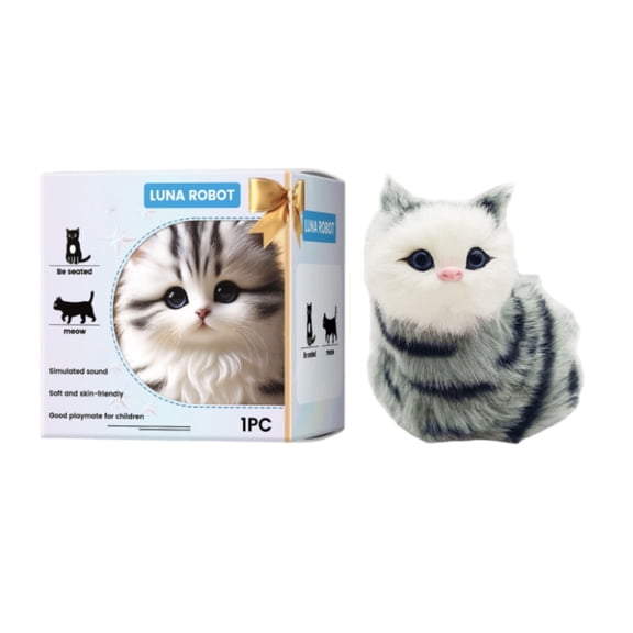 Electric Cat Toy, Sound Interactive Amusement Children Playmate Simulation Cat