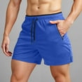 thumbnail image 2 of Mens Short Summer Shorts for Men Men's Running Shorts With Zipper Pockets Gym Athletic Workout 5" Shorts For Men, 2 of 5
