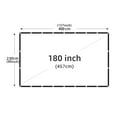 thumbnail image 2 of Projector Screen White Anti-Crease Soft High Density Portable Foldable Outdoor Movie, 2 of 7