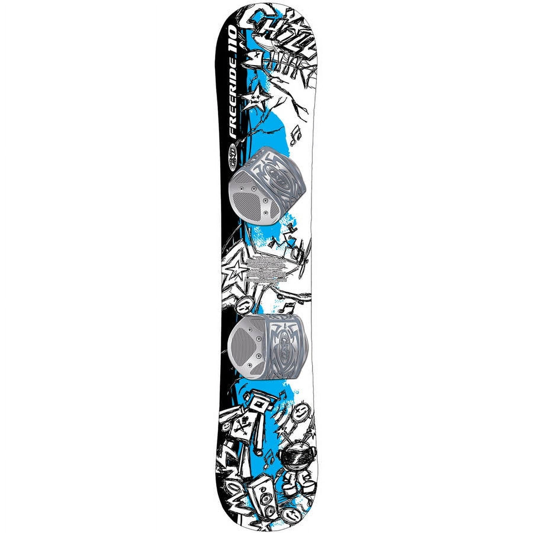 Graffiti Color-in Graphic Snowboard, Adjustable Bindings, 110 cm