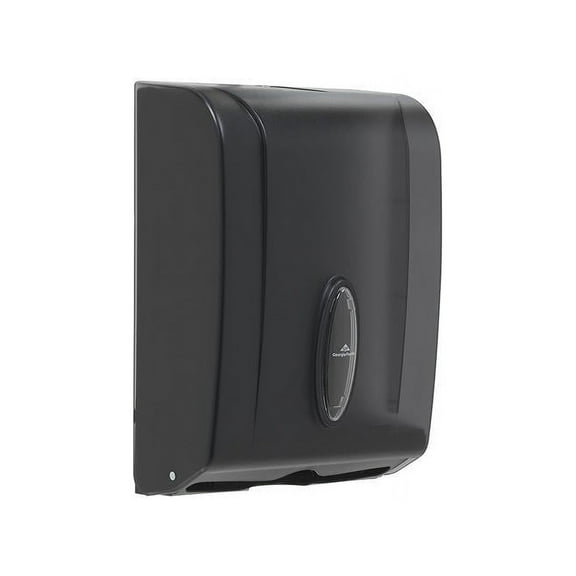 Georgia Pacific Professional 56650A 12.3 in. x 6 in. x 15.5 in. Dispenser for Combi-fold C-Fold/Multifold/BigFold Towels - Black