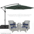 thumbnail image 2 of Best Choice Products 10ft Offset Hanging Outdoor Market Patio Umbrella w/ Easy Tilt Adjustment - Slate, 2 of 7