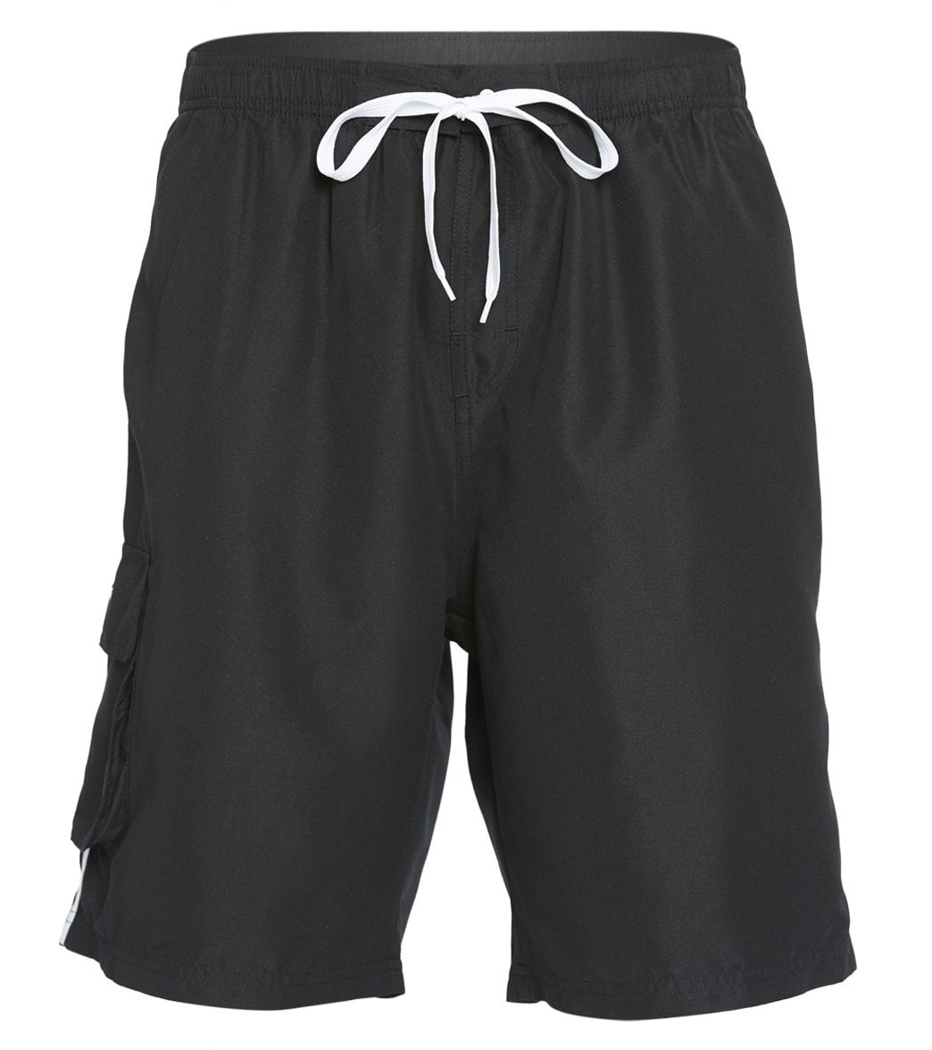 Sporti Men's Cargo Swim Trunk Black Large