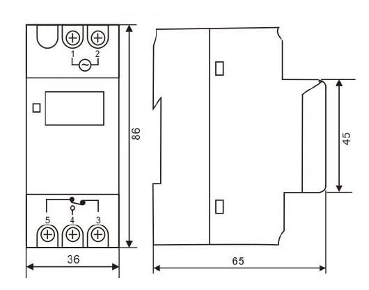 ATO 15A Digital Timer Switch 12V DC, 35mm DIN Rail 16 ON/OFF, LCD, - for Lighting, Agriculture & Industrial Equipment