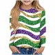 thumbnail image 1 of Tops de Manga Larga Lindo con Impresiones, Cuello Redondo Blusas Casuales, Poliéster Suave Mezcla de Spandex Camisas de Manga Larga para Mujeres, 1 of 5
