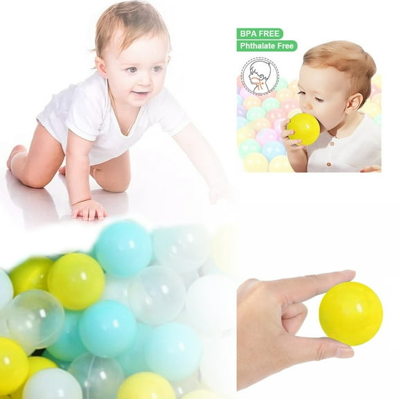 Ball Pit Balls for Toddlers, Pack Of 50 2.2 Inches/5.5 Cm Toy Balls for Ball Pit, BPA Free Crush Proof, Kid's Pool Water Toys, Macaron Ocean Balls for Play Tent