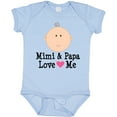 thumbnail image 3 of Inktastic Mimi and Papa Love Me Baby Girl Girls Baby Bodysuit, 3 of 5