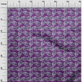 thumbnail image 2 of oneOone Cotton Silk Fabric Leaves & Floral Block Print Fabric BTY 42 Inch Wide, 2 of 4
