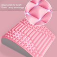 thumbnail image 3 of Vett (Pink)Back Stretch Pillow For Back Pain Relief, Lumbar Support, Herniated Disc, Sciatica Pain, Neck Pain, Prolonged Sitting Support, 3 of 5