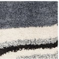 thumbnail image 3 of Safavieh Britta 5' x 5' Square Power-Loomed Shag Area Rug, Ivory/Brown, 3 of 4
