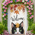 thumbnail image 5 of Decorative Design Welcome Banner Autumn Theme Cat Festive Decor Fall Decor for Home Decor Office Decor Indoor Decoration, 5 of 9